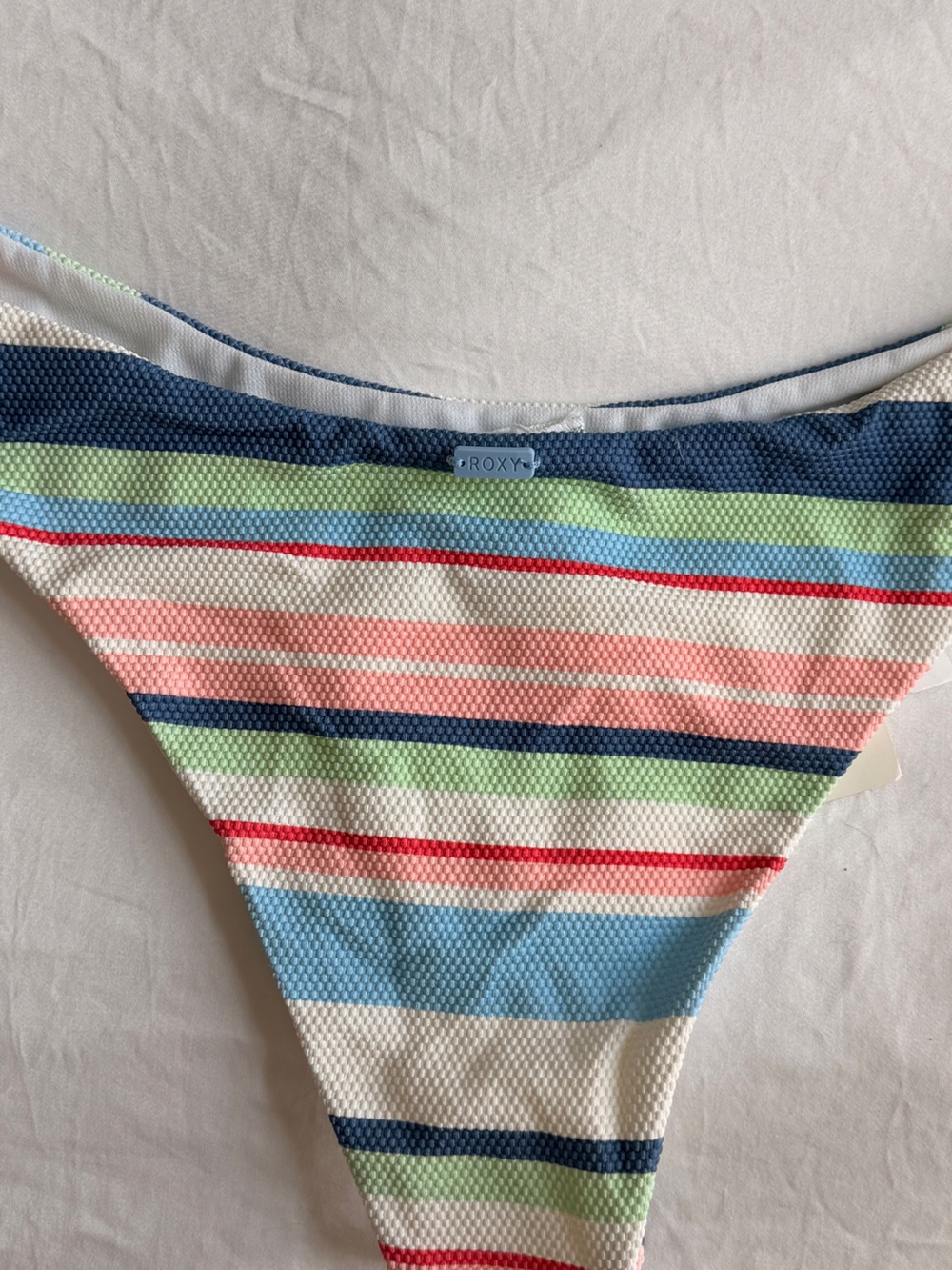 Roxy Striped Multicolor Women’s Swim Bottom - Blue & Pastel - Picture 4 of 5
